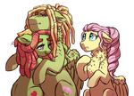  2016 dreadlocks equine female fluffy fluttershy_(mlp) friendship_is_magic hug lopoddity male mammal mother mother_and_son my_little_pony parent pegasus son story story_in_description tree_hugger_(mlp) wings 