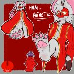 anthro bone bone_mask bovid caprine cultist dialogue duo feet female foot_fetish goat imminent_stomp john_(ratfucker616) male male/female mammal mask micro murid murine paws rat ratfucker616 rodent skull skull_mask wearing_mask worship_request