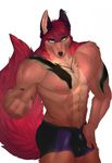  anthro canine earlings illust invalid_tag male male/male mammal muscular sylviajo wolf 