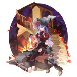  2girls absurdres artist_request ascot bang_dream! bang_dream!_it's_mygo!!!!! black_ascot black_boots black_corset black_dress black_hat black_pantyhose black_shorts black_skirt blue_hair boots chinese_commentary clothing_cutout commentary_request commission corset doloris_(bang_dream!) dress fire garter_straps gloves grey_gloves grey_socks hand_on_another's_chin hand_on_another's_head hat highres kneehighs long_hair long_sleeves misumi_uika multiple_girls oblivionis_(bang_dream!) pantyhose red_shirt second-party_source shirt shorts shoulder_cutout sidelocks skirt socks stairs togawa_sakiko witch_hat yuri 