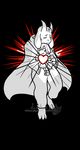 &lt;3 2016 ambiguous_gender anthro asriel_dreemurr black_background boss_monster caprine carrying child clothed clothing cradling duo fur goat horn human long_ears male mammal protagonist_(undertale) simple_background undertale video_games white_fur witless-pilgrim young 