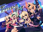  2boys 2girls acura_(gunvolt) azure_striker_gunvolt azure_striker_gunvolt_2 gunvolt joule_(gunvolt) lumen_(gunvolt) multiple_boys multiple_girls roro_(gunvolt) 