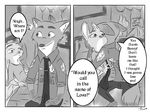  2017 anthro canine clothed clothing comic disney english_text female fox fur judy_hopps lagomorph male mammal nick_wilde police_uniform rabbit rese_y. text uniform zootopia 