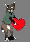 animated bean_eyebrows black_clothing black_sweater black_topwear black_turtleneck bottomwear bottomwear_down canid canine canis caracal caracal_(genus) clothed clothing colored_nails digitigrade felid feline fur green_clothing green_eyes green_hoodie green_inner_ear green_inner_mouth green_nails green_nose green_pawpads green_tongue green_topwear hair hoodie hybrid kiwi_(kiwikwe) kiwikwe lazy_eye male mammal multicolored_body multicolored_fur nails object_humping pants pants_down partially_clothed pawpads pelvic_thrust scratches scratching solo sweater tail tongue topwear turtleneck wolf