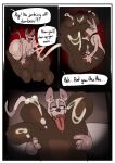 2025 animal_crossing anthro balls bodily_fluids brown_body brown_fur butt canid canine colored comic cum cumshot dialogue digital_drawing_(artwork) digital_media_(artwork) duo ejaculation english_text feet foot_fetish foot_grinding foot_lick foot_play footjob fur genital_fluids genitals grinding hi_res hindpaw humanoid_genitalia humanoid_penis inside larger_male licking licking_cum looking_pleasured love_handles male male/male mammal moobs navel nintendo nipples paws penis raccoon_dog ramsacked sex size_difference smaller_male tan_body tan_fur tanuki text tom_nook_(animal_crossing) tongue tongue_out