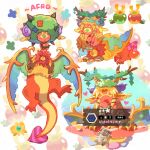 1:1 1_eye 2023 afro alternate_species ambiguous_gender animal_ears antlers apple applin beco100me blonde_eyelashes blonde_hair blue_wings blush blush_lines bodily_fluids bound breath_of_the_wild cape chest_eye chibi chinese_text clothing clover_(plant) clover_leaf countershading crown cute_fangs digital_drawing_(artwork) digital_media_(artwork) dragon dragon_taur duo elemental_creature english_text extreme_size_difference eyelashes eyes_closed fangs female flora_fauna flower food fruit fur gameplay_mechanics generation_8_pokemon glistening glistening_body glistening_skin green_eyes green_hair green_wings grey_clothing hair hands_tied happy headgear heart_symbol hi_res horn humanoid humanoidized hybrid kirby's_return_to_dream_land_deluxe leaf long_hair magolor master_crown mostly_nude_female mostly_nude_taur multicolored_wings multiple_images mythological_creature mythological_scalie mythology nintendo open_mouth open_smile orange_body orange_scales pasties pattern_background plant pointy_ears pokemon pokemon_(species) pupils purple_wings quadruped red_body red_skin scales scalie simple_background size_difference slit_pupils smile solo spade_tail sweat sweatdrop tail taur taurified teeth text the_legend_of_zelda translation_request white_background white_cape white_clothing wings wreath yellow_body yellow_fur yellow_sclera yellow_wings