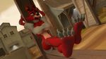  3d_artwork claws dirty feet five_nights_at_freddy five_nights_at_freddy&#039;s foxy hawkvally paws toes video_games 