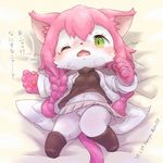  artist_request cat_busters character_request furry green_eyes long_hair pink_hair pokemon twintails 