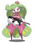  artist_request character_reqeust furry gun pokemon red_eyes tsareena weapon 