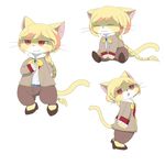  artist_request blonde_hair cat cat_busters furry long_hair red_eyes 