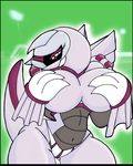  anthro breasts dragon female legendary_pok&eacute;mon mature_female nintendo palkia pok&eacute;mon red_eyes redmagejacob scalie simple_background solo video_games 