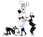  animaniacs dot_warner hello_nurse pinkyf yakko_warner 