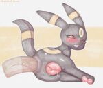 absurd_res anal anal_penetration animal_genitalia animal_pussy anus blush bodily_fluids canine_genitalia canine_pussy disembodied_penis duo eeveelution female female_penetrated feral generation_2_pokemon genital_fluids genitals hi_res male male/female male_penetrating male_penetrating_female nintendo painting_(artwork) pawpads penetration penile penile_penetration penis penis_in_ass pokemon pokemon_(species) puffy_anus pussy radishflavor sex tail text traditional_media_(artwork) umbreon vaginal_fluids vein veiny_penis watercolor_(artwork)