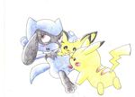  pichu pikachu pokemon riolu shadowlink350 