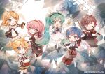  >_o 2boys 4girls :3 ahoge blonde_hair blue_eyes blue_flower blue_hair blue_rose blush bow_(music) bow_hairband brown_hair cello chibi chibi_only clarinet commentary_request copyright_notice crossed_ankles detached_sleeves dress drum elbow_gloves flower frilled_dress frills full_body gloves green_eyes hair_flower hair_ornament hair_ribbon hairband hairclip hatsune_miku holding holding_bow_(music) holding_instrument instrument kagamine_len kagamine_rin kaito_(vocaloid) long_hair long_sleeves looking_back megurine_luka meiko_(vocaloid) miku_symphony_(vocaloid) multiple_boys multiple_girls music necktie niwako one_eye_closed open_mouth outstretched_arm pink_hair playing_instrument ponytail red_eyes ribbon rose short_ponytail short_sleeves shorts skirt smile socks standing standing_on_one_leg suit thighhighs treble_clef trumpet twintails very_long_hair violin vocaloid water_drop 