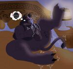  2_claws 2_toes absurd_res anthro asian_mythology ass_up ball_tuft balls beard beard_ponytail bismarck6 black_hair bodily_fluids body_hair bovid bovine claws clenched_teeth cum cum_drip cum_on_face cum_on_penis curling_toes dead_by_daylight demon dripping east_asian_mythology ejaculation erection european_mythology eyes_closed facial_hair facial_piercing feet fur genital_fluids genitals greek_mythology grope grunting hair happy_trail hi_res horn humanoid humanoid_genitalia humanoid_penis japanese_mythology long_hair long_penis male mammal masturbation messy minotaur motion_lines muscular muscular_anthro muscular_male mythology nude oni pecs penetration penis piercing purple_body raised_leg red_eyes sex solo tail tail_tuft teeth tentacle_creature tentacles the_oni_(dead_by_daylight) thought_bubble toe_claws toes tuft yokai 
