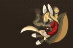  ambiguous_gender anthro clothed clothing cup eyes_closed fur hair kangaroo mammal marsupial pillow smile solo thecrazydragon 
