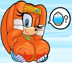  big_breasts breasts dreamcastzx1 echidna female huge_breasts mammal marthedog monotreme sonic_(series) tikal_the_echidna 