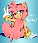  amy_rose anthro big_breasts breasts female hedgehog mammal night0wi nude one_eye_closed smile solo sonic_(series) wink 