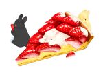  animal commentary_request food fruit fruit_tart holding holding_food lilac_(p-f_easy) no_humans on_food original rabbit rearing simple_background strawberry strawberry_slice strawberry_tart tart_(food) white_background 