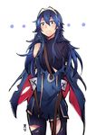  :&lt; blue_eyes blue_hair blush breasts eri_(erikiri) fire_emblem fire_emblem:_kakusei fire_emblem_heroes highres long_hair looking_at_viewer lucina medium_breasts solo tiara torn_clothes 