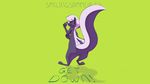  2017 ambiguous_gender animated anthro big_tail butt dust_cloud eyes_closed fur green_background mammal nude rear_view shaking_butt simple_background skunk smilingsammi solo tailwag 