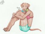  anthro ball bra candy canine chocolate clothing dog female food labrador mammal short toy underwear yenza 