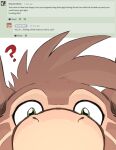  2026 ambiguous_gender anthro belp big_snout brown_body brown_fur comments fur furret generation_2_pokemon green_eyes group hi_res kangaroo macropod male mammal marsupial meme multicolored_body nintendo pokemon pokemon_(species) question_mark rick_griffin rick_griffin_(character) trio west_of_heaven 