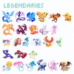  aqua_eyes articuno azelf black_sclera celebi chibi chibi_inset claws closed_eyes closed_mouth colored_sclera dialga entei fiery_tail fiery_wings fire forehead_jewel full_body galarian_articuno galarian_moltres galarian_zapdos giratina giratina_(altered) groudon ho-oh honeycomb_(pattern) honeycomb_background jirachi kyogre lugia merchandise_available mesprit mew_(pokemon) mewtwo moltres open_mouth outline palkia pokemon pokemon_(creature) pokemon_focus purple_eyes raikou red_eyes sharmieart smile spikes suicune tail uxie v-shaped_eyes white_outline wings yellow_eyes zapdos 