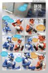  3d_(artwork) abs anthro athletic athletic_anthro athletic_male avian bathing bird blue_jay canid canine corvid dave_(phosphoruscrow) dialogue digital_media_(artwork) duo fox jay_(bird) male male/male mammal muscular muscular_anthro muscular_male new_world_jay orientation_play oscine passerine pecs phosphoruscrow showering showering_together soap speech_bubble suds text zack_(phosphoruscrow) 