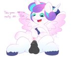  2017 anal anal_penetration blue_eyes blue_hair cub duo equine female feral flurry_heart_(mlp) friendship_is_magic fur hair horn male male/female mammal multicolored_hair my_little_pony open_mouth penetration pink_fur shining_armor_(mlp) tongue two_tone_hair unicorn vsdrawfag white_fur winged_unicorn wings young 