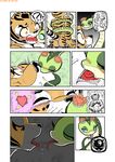  blush breasts butt coiling comic dreamworks eyes_closed feline female female/female french_kissing interspecies kissing kung_fu_panda mammal master_tigress master_viper reptile saliva saliva_string scalie snake tiger zenmigawa ♀ 