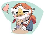  &lt;3 animal_humanoid avian avian_humanoid balls blush bumpty clothed clothing erection faceless_male fellatio female half-closed_eyes humanoid low_res male medli nintendo oral penis pubes rito sex sweat the_legend_of_zelda tongue video_games wind_waker 