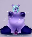  animal_humanoid areola belly big_belly big_breasts breasts capramoms dildo drooling female fur humanoid lactating lipstick makeup mature_female navel nipples penetration pregnant purple_fur pussy pussy_juice saliva sex_toy thick_socks 
