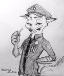  anthro canine clothing disney fox fur male mammal nick_wilde nikomi_otaku police_uniform uniform zootopia 