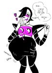  &lt;3 belly big_belly blush dialogue drooling getinthegut machine male mettaton post_vore robot saliva text tongue undertale video_games vore 