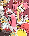  amy_rose ass_up bent_over butt clothing condom dress female grinding panties penis precum silver_the_hedgehog smile sonic_(series) underwear upskirt wispowillo 