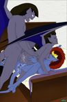  angela breasts cum cum_inside demona_(gargoyles) disney fab3716 female gargoyles goliath_(gargoyles) group group_sex incest male nude penis pussy sex threesome 