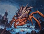  arthropod avian bird cloud crab crustacean feral front_view macro magic_the_gathering marine multi_limb official_art pincers seascape shell spines steve_prescott 