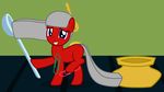  badumsquish blue_eyes coin equine fan_character female horse inkwell key looking_at_viewer magnet mammal my_little_pony paper_clip pony solo spoon 