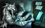  angel_dragon blue_penis computer dragon erection feral fur furred_dragon happy male masturbation penile_masturbation penis precum solo watching_porn weisswinddragon 