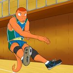  charmander clothing fuze gym invalid_tag jumping male nintendo pok&eacute;mon sport uniform video_games volleyball 