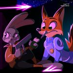  2017 anthro canine disney fanartiguess female fox fur judy_hopps lagomorph male mammal nick_wilde rabbit zootopia 