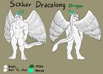  angel_dragon anthro dragon erection kimmykun male penis sckhar solo 