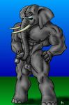  1998 abs balls biceps big_muscles big_penis elephant eyewear glans looking_at_viewer mammal muscular muscular_arms muscular_legs muscular_thighs nipples nude pecs penis solo sudonym sunglasses trunk tusks ungulate_anthro vein veiny_penis 