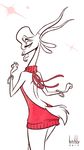  2017 antelope anthro artbirchly_(artist) clothed clothing disney female gazelle gazelle_(zootopia) horn looking_back mammal simple_background virgin_killer_sweater zootopia 