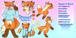 5_fingers absurd_res adult_(lore) anthro arthropod bleh blep blue_clothing blue_eyes blue_legwear blue_shirt blue_thigh_highs blue_topwear blush bottomless bottomless_anthro bottomless_male brown_body brown_fur butt butterfly canid canine cheek_tuft chibi circle_eyebrows clothed clothing color_swatch colored countershade_arms countershade_body countershade_butt countershade_ears countershade_face countershade_fur countershade_legs countershade_tail countershading cythesam description eyebrows eyewear facial_tuft featureless_crotch femboy fingers fluffy fluffy_tail footwear fox full-length_portrait fur fur_tuft gesture glasses gradient_background grid_lines hand_gesture hi_res insect legwear lepidopteran lgbt_pride male mammal model_sheet nude open_mouth orange_body orange_fur pattern_clothing pattern_footwear pattern_legwear pattern_socks pawpads pink_pawpads pink_paws portrait pride_colors pronouns purple_eyewear purple_glasses rainbow_flag rainbow_pride_flag rainbow_symbol red_fox red_tongue round_glasses shirt silly simple_background smile socks solo star striped_clothing striped_footwear striped_socks stripes tail thigh_highs tongue tongue_out topless topless_anthro topless_male topwear true_fox tuft v_sign white_body white_fur wide_eyed zappr_(youtuber)