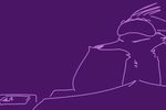  2017 anthro bed bedding blanket canine charlie_(weaver) digital_media_(artwork) disney fan_character fox fur mammal pack_street pillow purple_background purple_theme simple_background solo the_weaver zootopia 