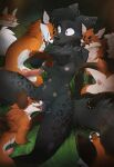 2026 absurd_res animal_genitalia anthro anthro_on_feral areola balls bestiality biped blush breasts canid canine claws countershade_torso countershading cunnilingus digital_drawing_(artwork) digital_media_(artwork) erection feet female female_on_feral feral fingers fox fur genitals group hair hi_res magenta7 male male/female male_on_anthro mammal navel nipples nude nude_anthro nude_female oral paws penis sex sheath smile spots tail teeth toes tongue vaginal