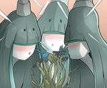  ambiguous_gender blush celesteela group lucario nintendo open_mouth pink_background pok&eacute;mon simple_background size_difference suggestive video_games vines ソリュウ 